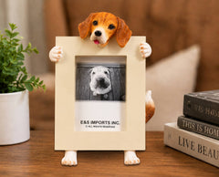 Beagle Ceramic (2 1/2x3 1/2) Small Photo Picture Ceramic Frame from E&S Imports