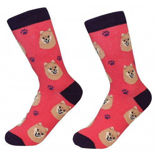 E&S Imports Pet Lover Unisex Socks - Pomeranian (800-27)