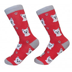 E&S Imports Pet Lover Unisex Socks - West Highland Terrier (Westie) (800-45)