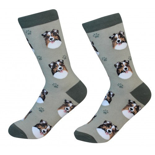 E&S Imports Pet Lover Unisex Socks - Australian Shepherd (800-53)