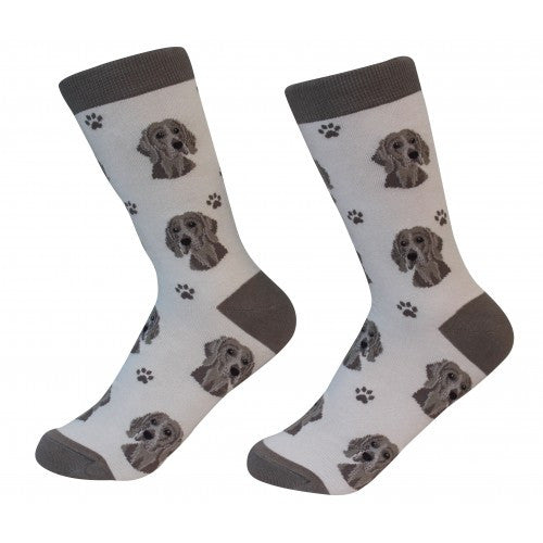E&S Imports Pet Lover Unisex Socks - Weimaraner (800-54)