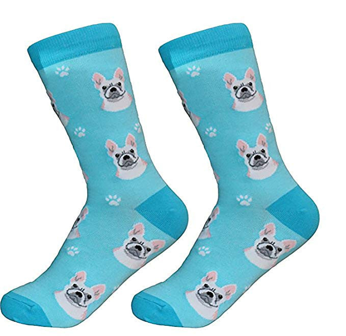 E&S Imports Pet Lover Unisex Socks - French Bulldog (800-64)