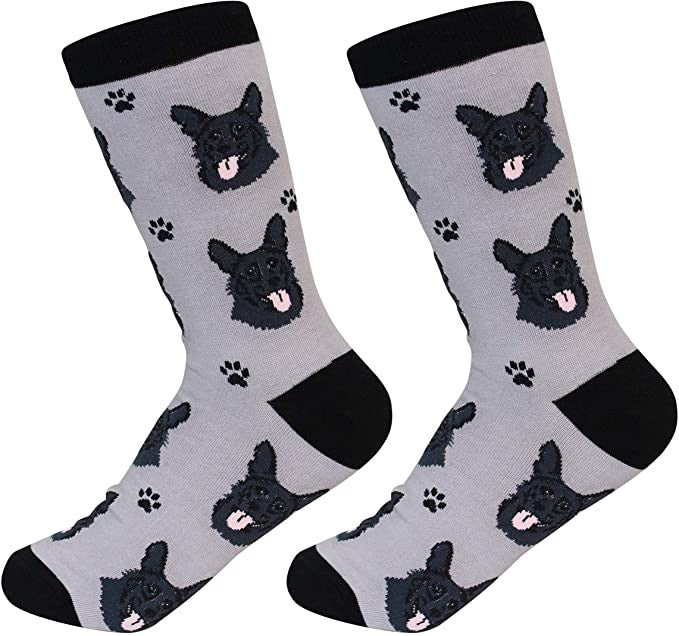E&S Imports Pet Socks - German Shepherd - Black (800-75B)