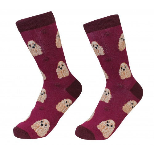 E&S Imports Pet Lover Unisex Socks - Cocker Spaniel (E800-78)