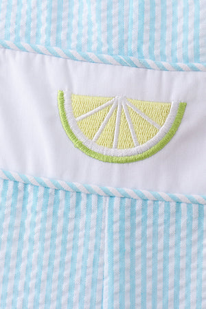 Blue lemon embroidery jonjon