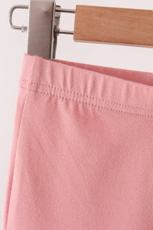 Pink scalloped bell pants