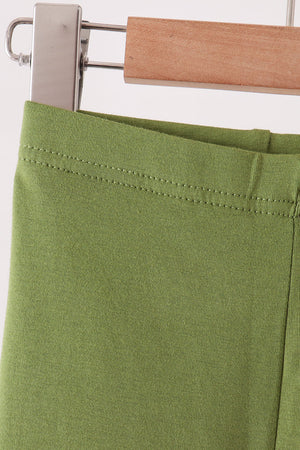 Forest scalloped leggings
