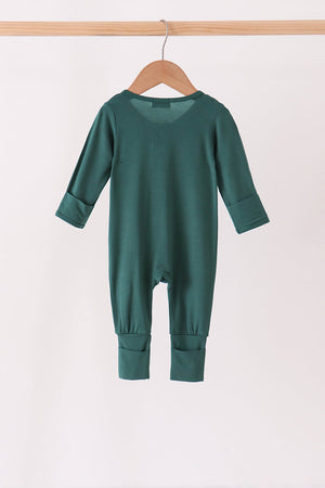 Forest zipper bamboo romper