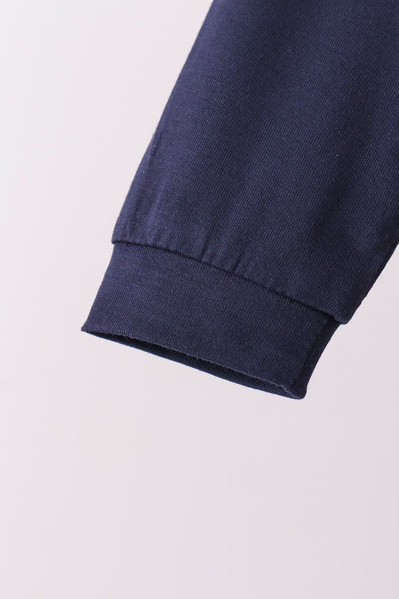 Navy bamboo pajama set