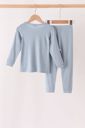 Blue bamboo pajama set