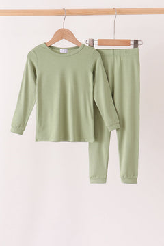 Green bamboo pajama set