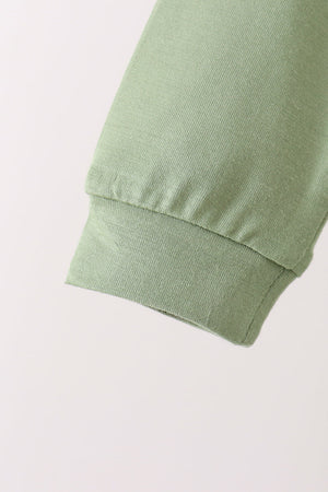 Green bamboo pajama set