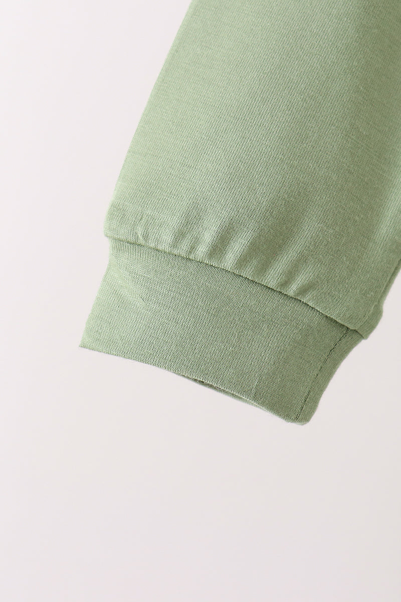 Green bamboo pajama set