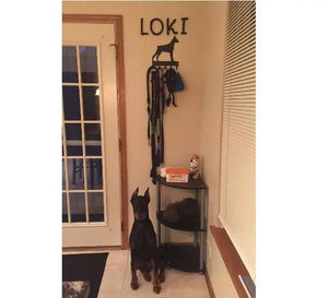 Doberman Pinscher Key Holder &amp; Leash Hanger