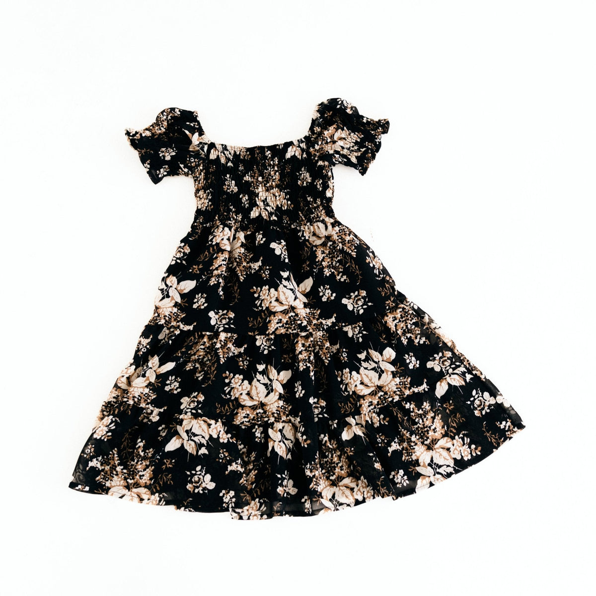 Black Floral Dress- Child