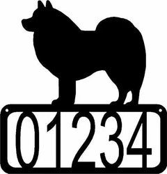 American Eskimo Dog House Address Sign