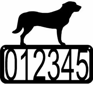 Anatolian Shepherd Dog House Address Sign