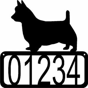 Australian Terrier Dog House Address Sign