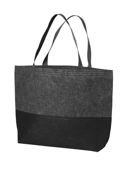 port-authority-large-felt-tote-black-with-grey-bottom