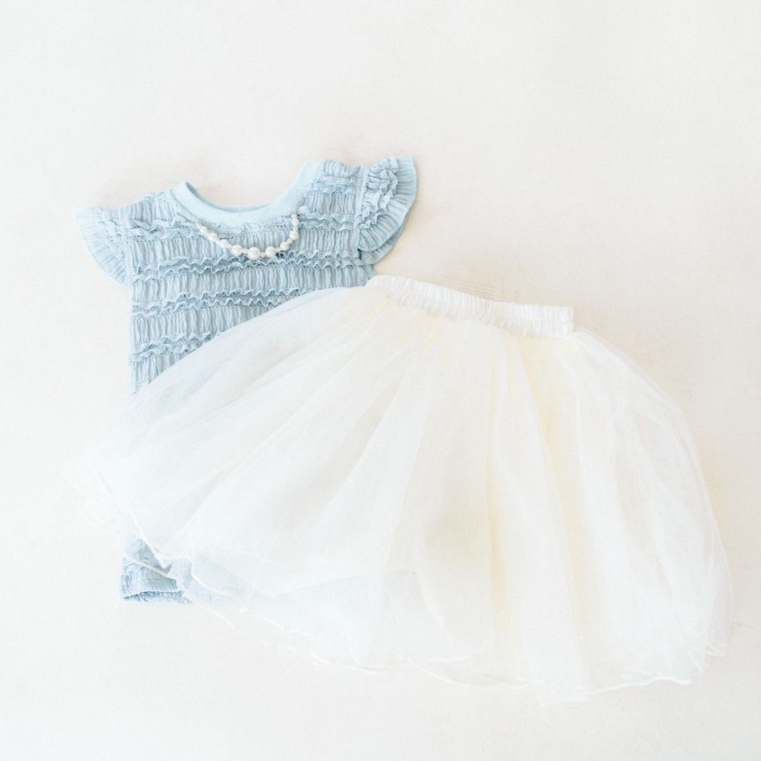 Ruffle Blue Pearl Outfit- Child