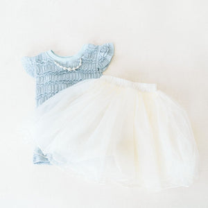 Ruffle Blue Pearl Outfit- Child