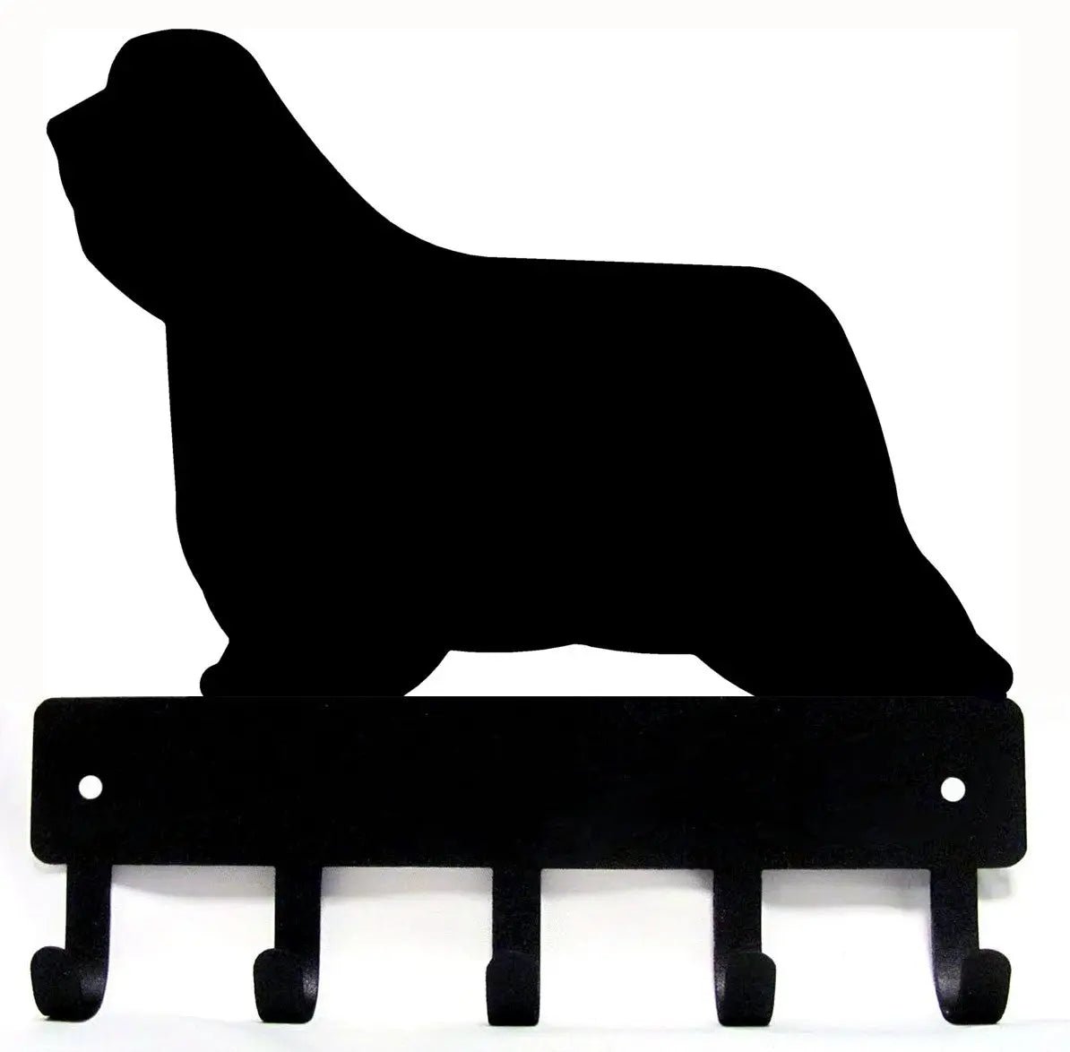 Bearded Collie Dog Key Rack/ Leash Hanger