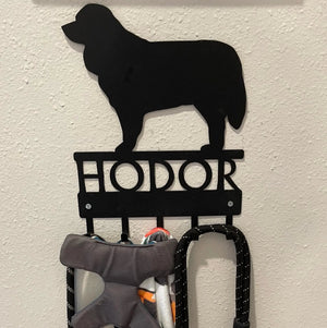 Bernese Mountain Dog Personalized Name Key Rack/ Leash Hanger