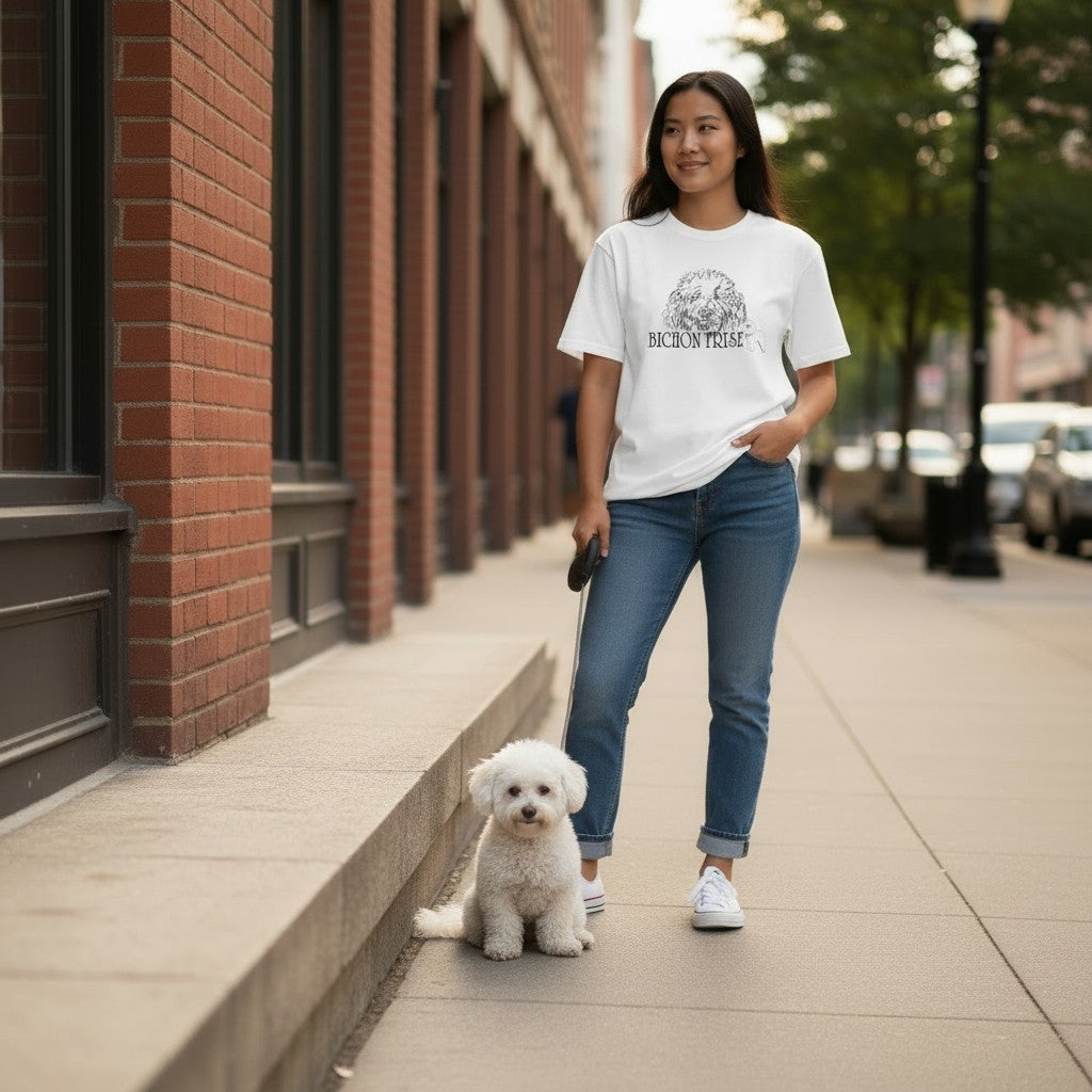 Gr8 Dogs Brand Bichon Frise Adult T-Shirt