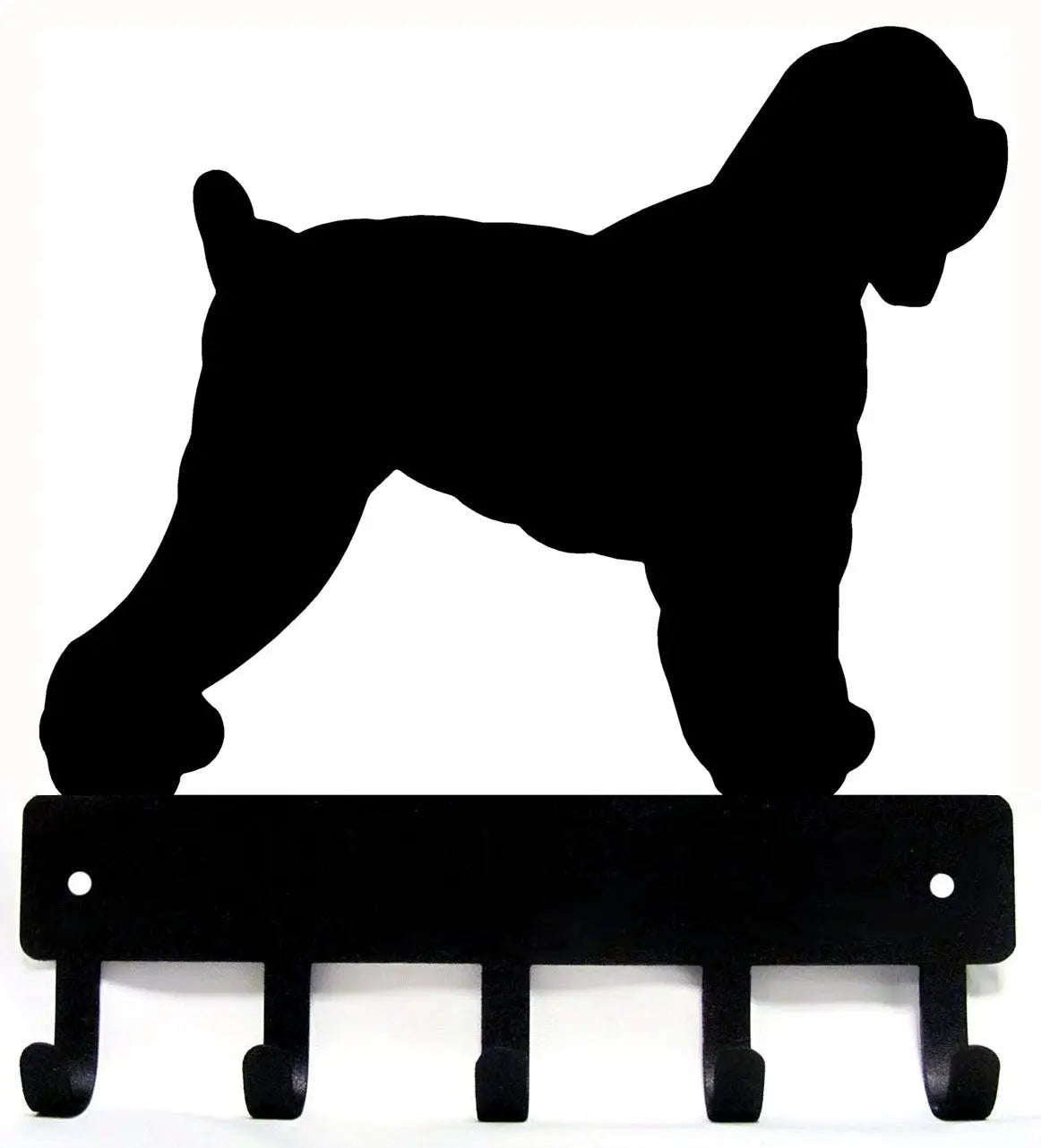 Black Russian Terrier Dog Key Rack/ Leash Hanger