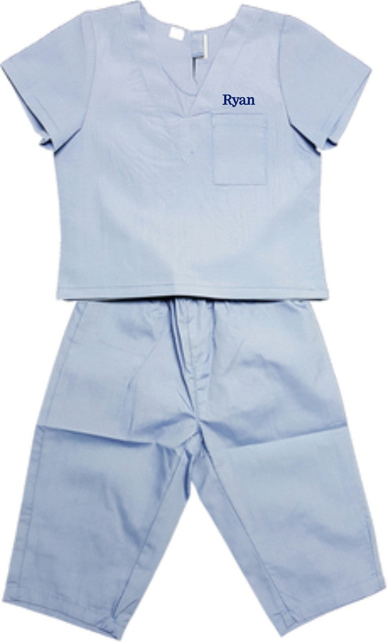 Childrens Infant Toddler Medical Scrubs Costume - Color Green