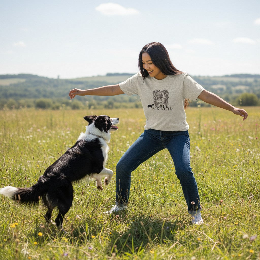 Gr8 Dogs Brand Border Collie Adult T-Shirt