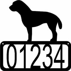 Border Terrier Dog House Address Sign