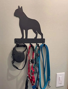 Boston Terrier Dog Key Rack/ Leash Hanger