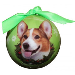 E&S Imports Shatter Proof Ball Christmas Ornament - Pembroke Welsh Corgi(CBO-100)