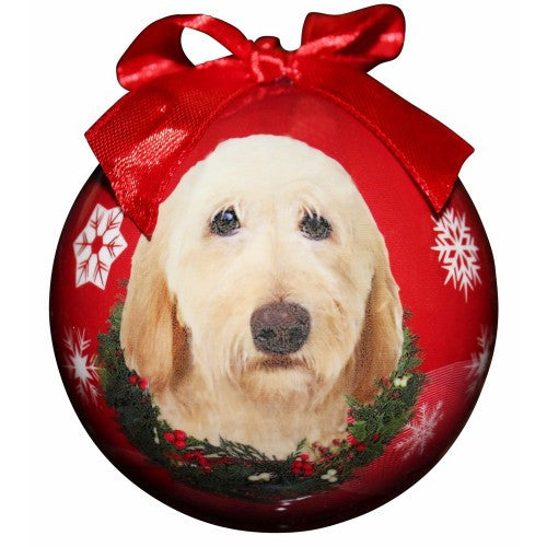 E&S Imports Shatter Proof Ball Christmas Ornament - Labradoodle (Yellow)(CBO-121)