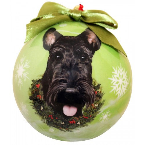 E&S Imports Shatter Proof Ball Christmas Ornament - Scottich Terrier (Scottie)(CBO-35)