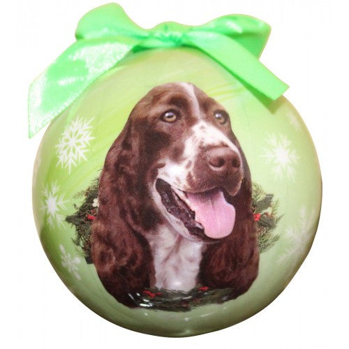 E&S Imports Shatter Proof Ball Christmas Ornament - Springer Spaniel(CBO-42)