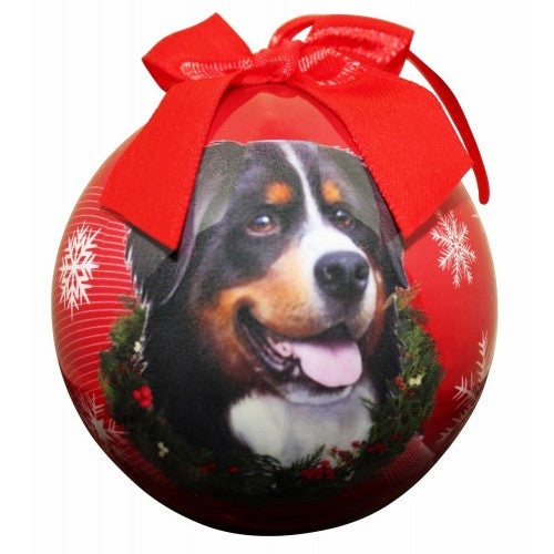 E&S Imports Shatter Proof Ball Christmas Ornament - Bernese Mountain Dog(CBO-52)