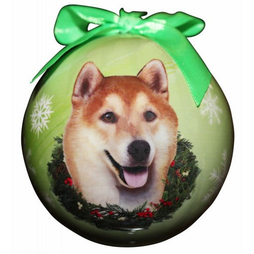 E&S Imports Shatter Proof Ball Christmas Ornament - Shiba Inu(CBO-68)