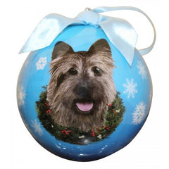 E&S Imports Shatter Proof Ball Christmas Ornament - Cairn Terrier(CBO-9)