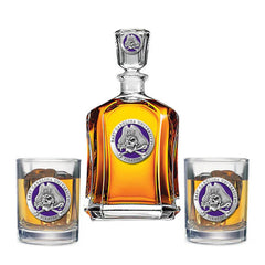 East Carolina University Capitol Decanter with 2 Glasses