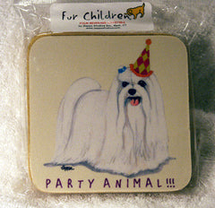 Fur Children Party Animal Coasters - Lhasa Apso (PC040491)
