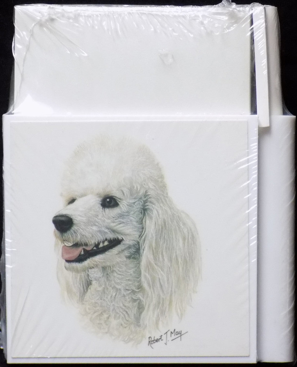 Hold-A-Note Designs by Robert May - White Poodle (CON-RHN01A)