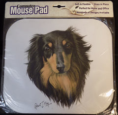 Mouse Pad Designs by Robert May - Long Haired Dachshund (RMP60B)