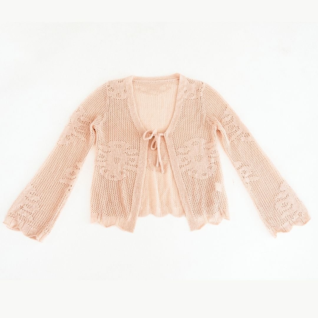 Crochet Bell Sleeve Cardigan- Child