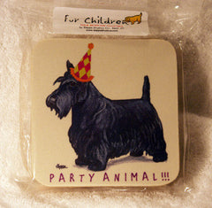 Fur Children Party Animal Coasters - Scottish Terrier (Scottie) (PC0404122)