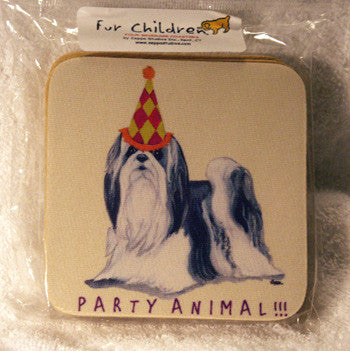 Fur Children Party Animal Coasters - Shih Tzu (PC0404126)