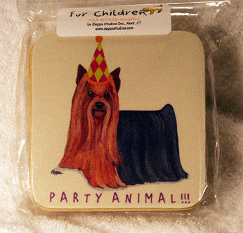 Fur Children Party Animal Coasters - Yorkshire Terrier (Yorkie) (PC0404148)