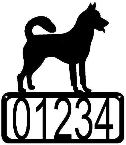 Canaan Dog House Address Sign
