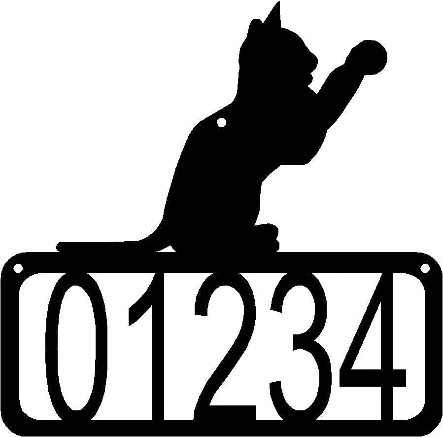 Cat #15 House Address Sign